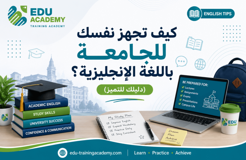 كيف تجهز نفسك للجامعة باللغة الإنجليزية؟ (دليلك للتميز)