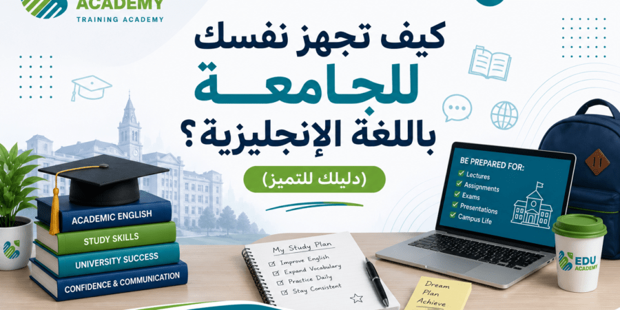 كيف تجهز نفسك للجامعة باللغة الإنجليزية؟ (دليلك للتميز)